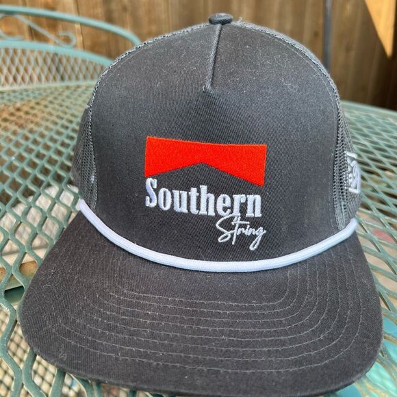 Southern String Hat Co Rope Black Hat SnapBack February Drop Marlboro Theme - Picture 2 of 7